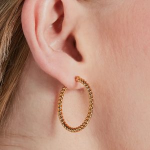 Unique Chic 14K Gold Plated Hoop Earrings