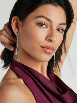 Stunning Shine Rhinestone Dainty Duster Earrings