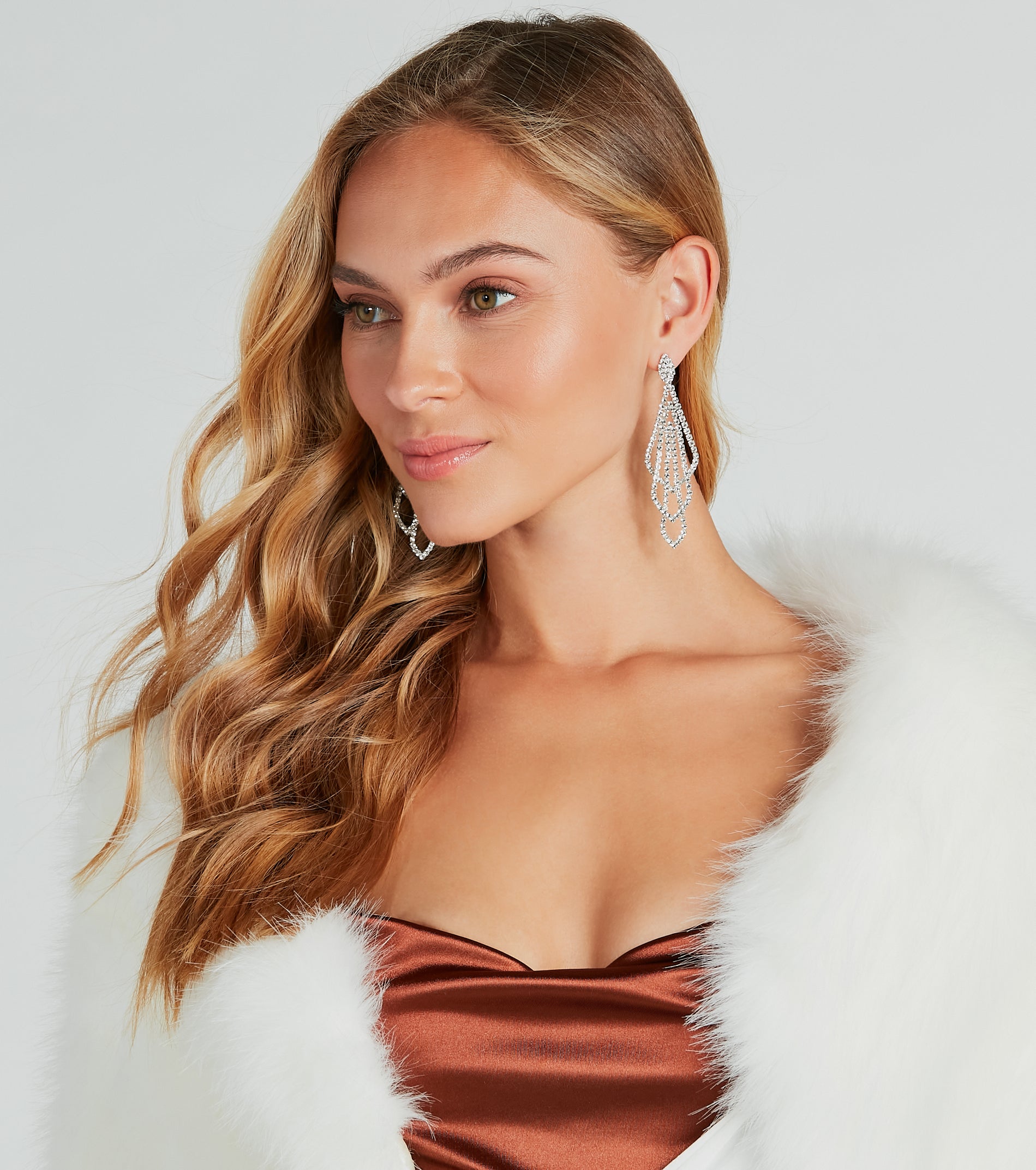 Luxe Icon Rhinestone Chandelier Earrings - Image 2