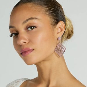 Decadent Beauty Rhinestone Caged Earrings
