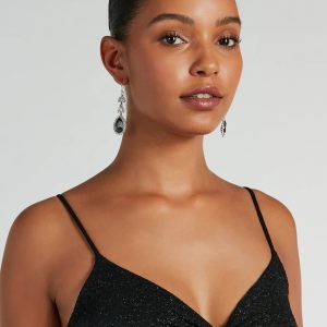 Luxe Drama Rhinestone Teardrop Earrings