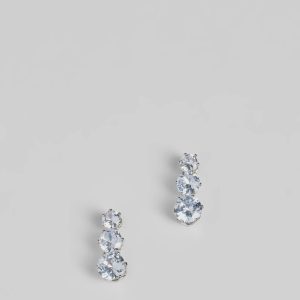 Shimmering Glam Cubic Zirconia Drop Earrings