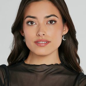 Celestial Sweetheart Moon And Star Earrings