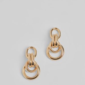 Stylish Crowd Hoop Drop Earrings