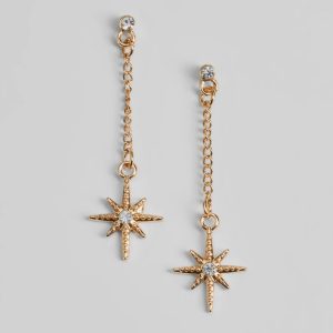Celestial Cutie Rhinestone Star Charm Earrings
