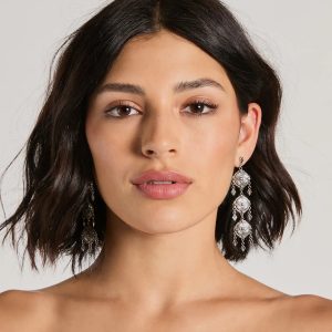 Burst Of Brilliance Coin Dangle Earrings