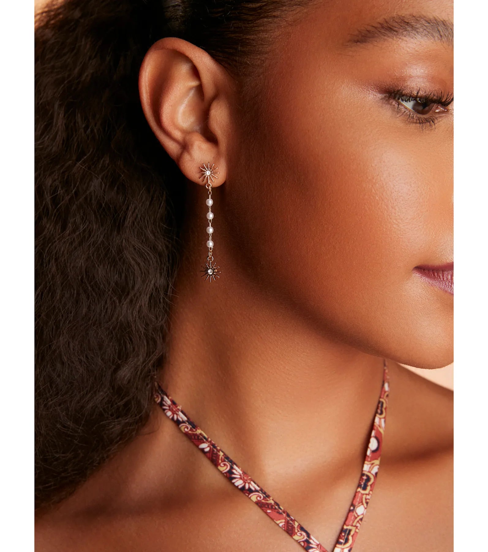 Sunny Outlook Sun Drop Faux Pearl Earrings - Image 2