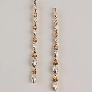 Sophisticated Shine Clear Rhinestone Earrings