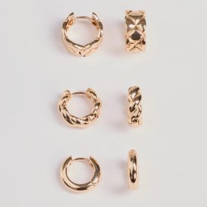 Set The Bar Mini Hoop Three-Pack Earrings Set