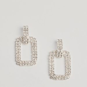 Sparkly Status Rhinestone Statement Earrings