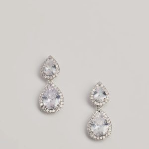 Classically Stunning Cubic Zirconia Teardrop Earrings