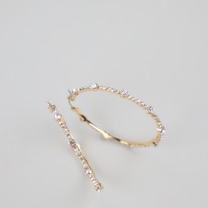 All About The Sparkle Rhinestone Hoop Earrings