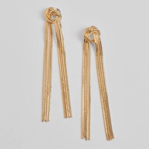 Fab And Fierce Fringe Metal Earrings