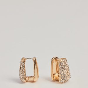 Statement Rhinestone Huggie Earrings