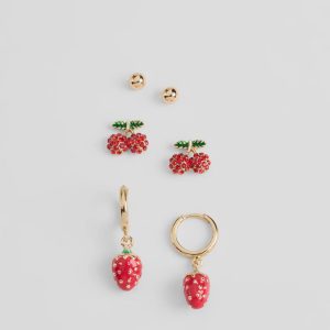 Fruity Delight Three-Pack Earrings Set