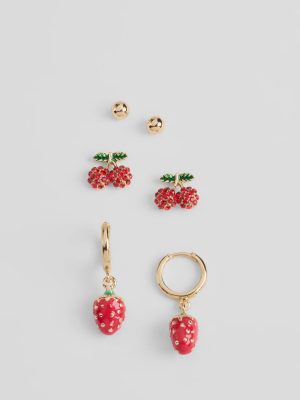 Fruity Delight Three-Pack Earrings Set