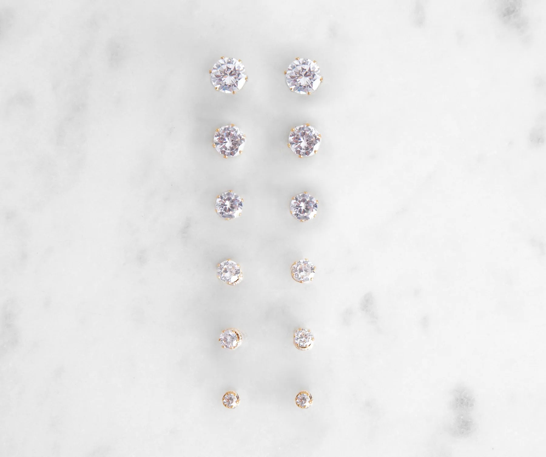 Cubic Zirconia Studs Set - Image 8