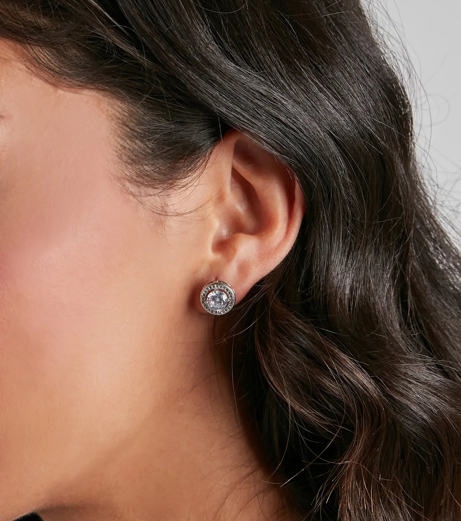 Stunning Cubic Zirconia Halo Studs - Image 2