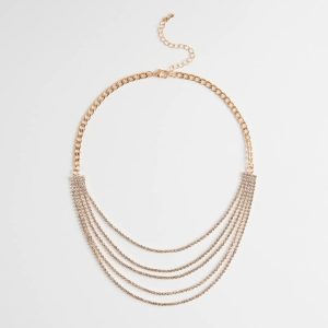 Perfect Girl Layered Rhinestone Necklace