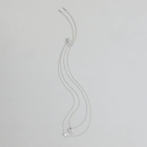 All About Luxe Pearl Cubic Zirconia Charm Necklace