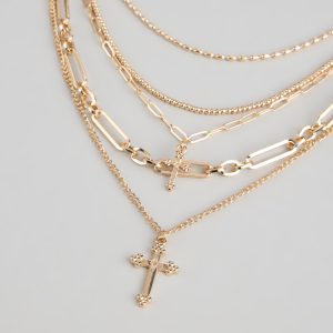 Layered Faith Chain Necklace