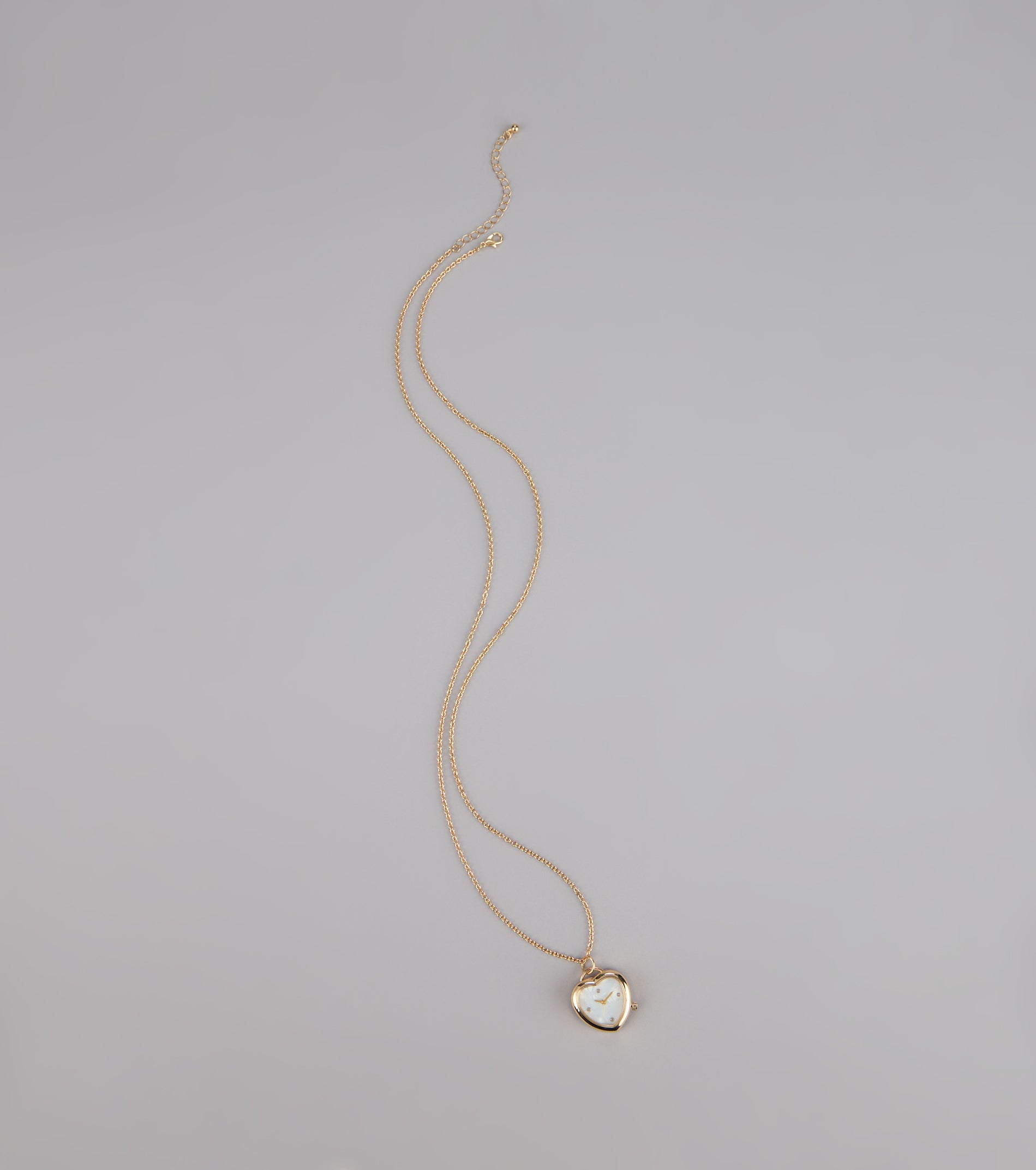 Time After Time Heart Watch Necklace