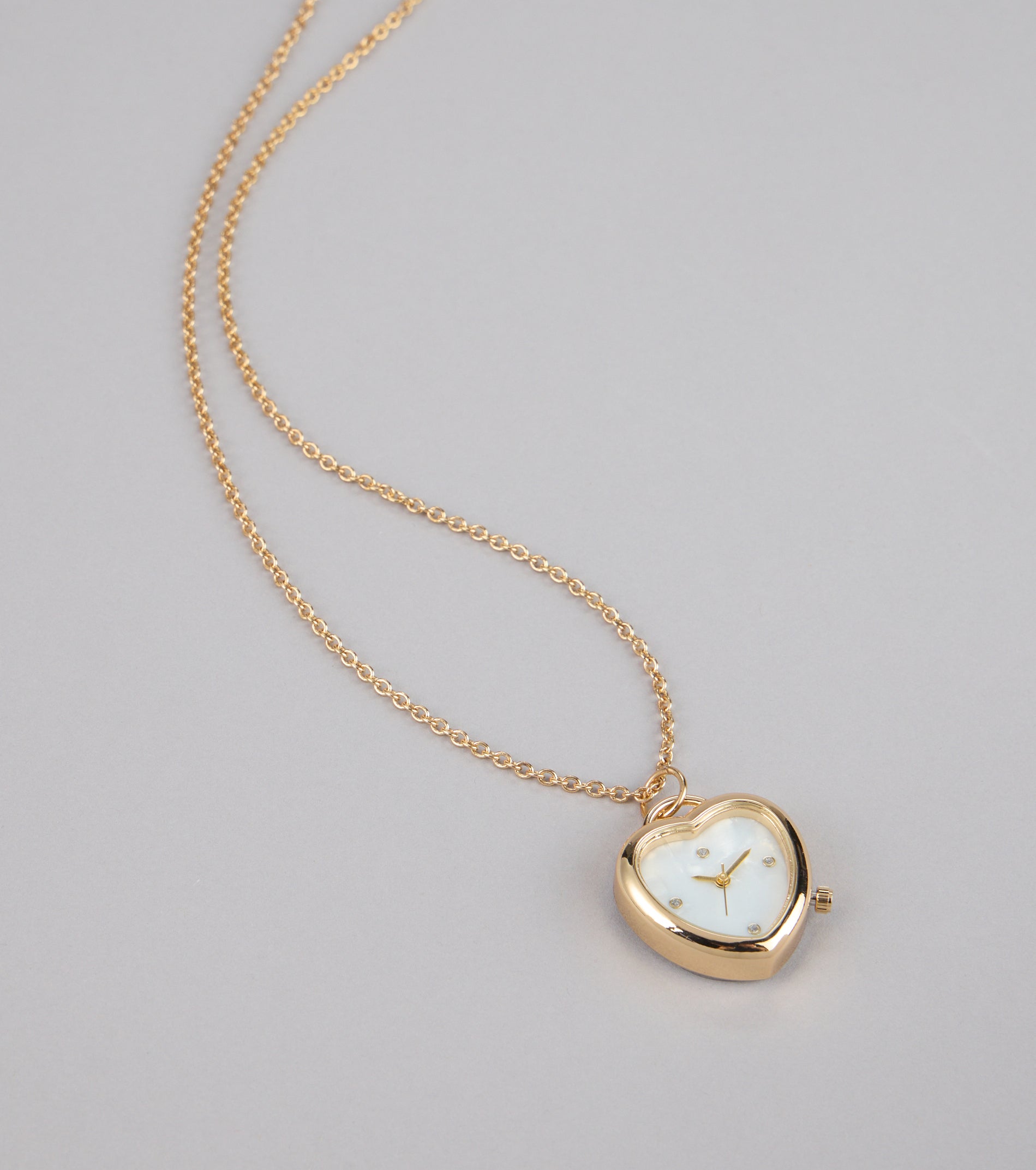 Time After Time Heart Watch Necklace - Image 3