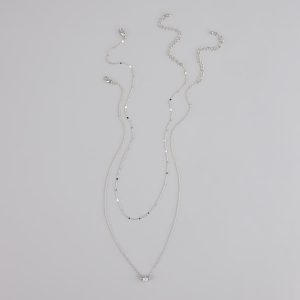 Effortless Shine Cubic Zirconia Layered Necklace Set