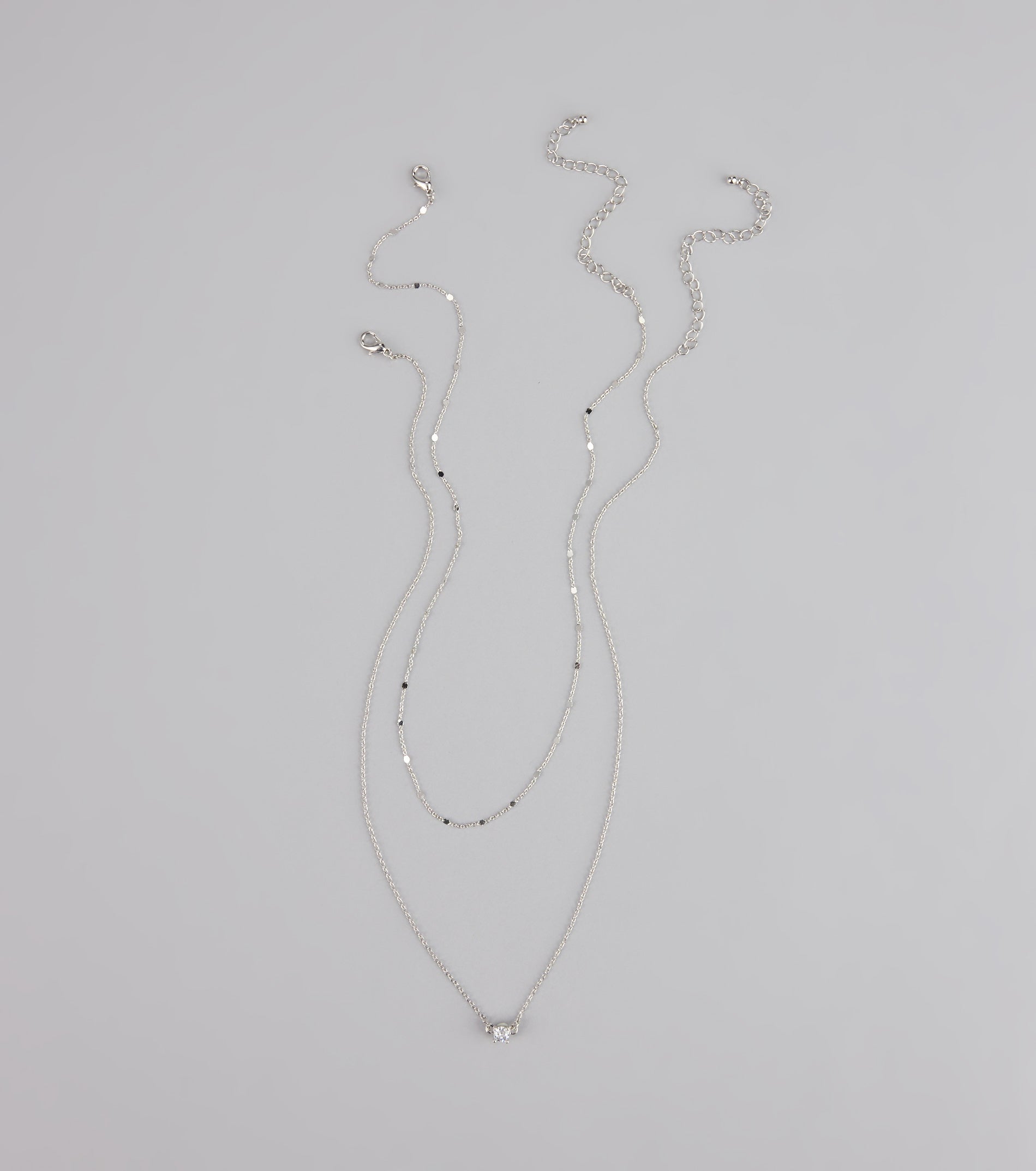 Effortless Shine Cubic Zirconia Layered Necklace Set