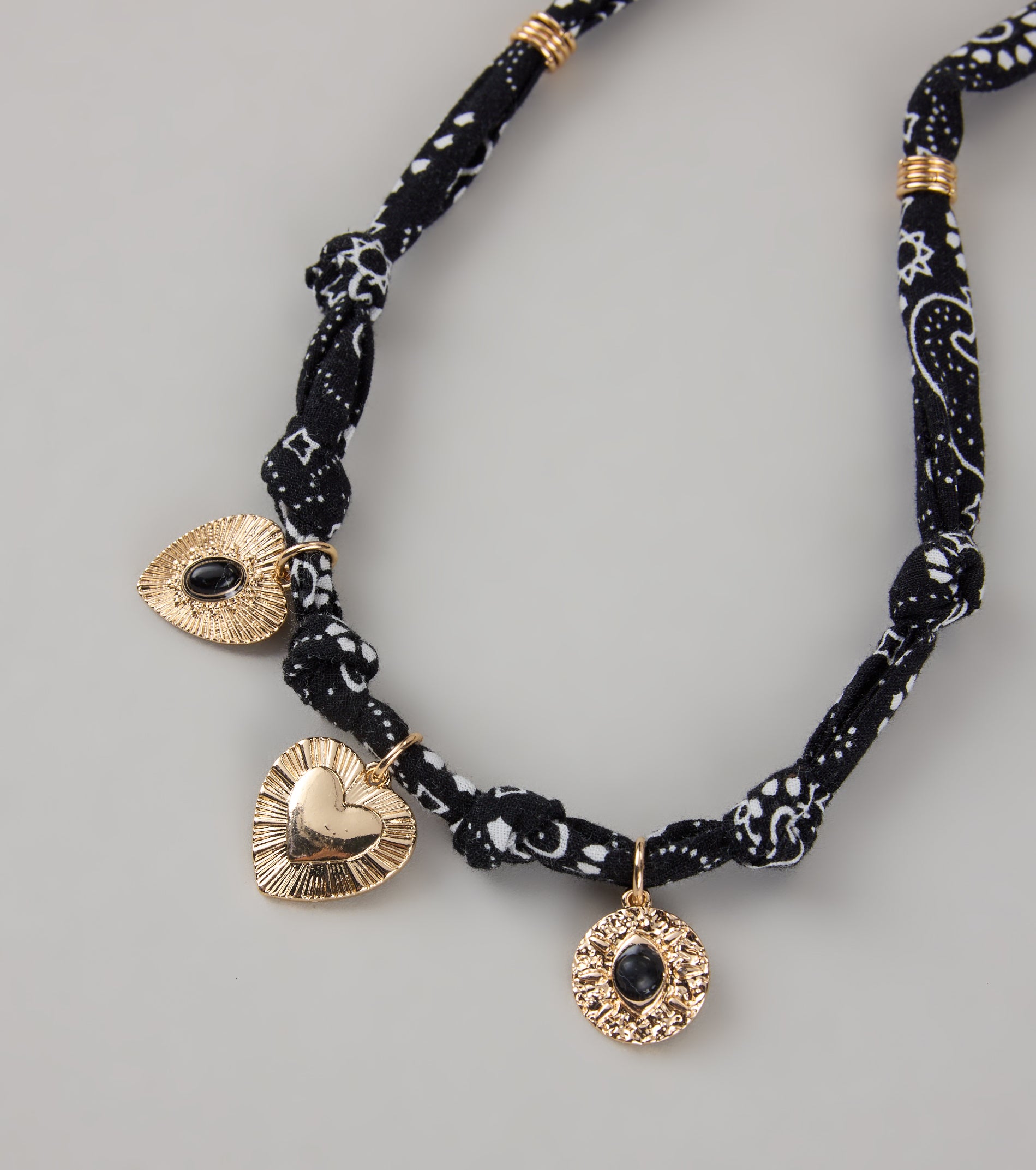 Cowgirl Cool Bandana Charm Necklace - Image 3