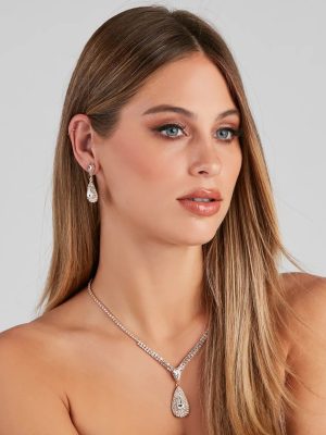 Simply Divine CZ Necklace Set