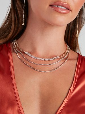 Gorgeous Sparkle Layered Necklace