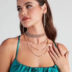 Elegant Night Rhinestone Necklace