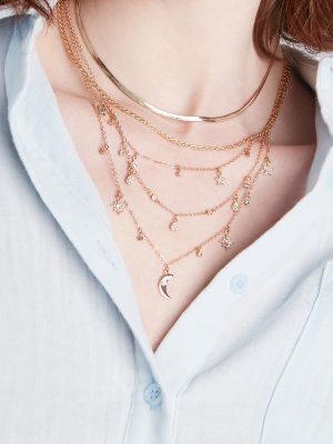 Chic Celestial Charm Necklace Set