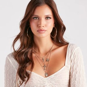 Eternally Chic Layered Cross Necklace
