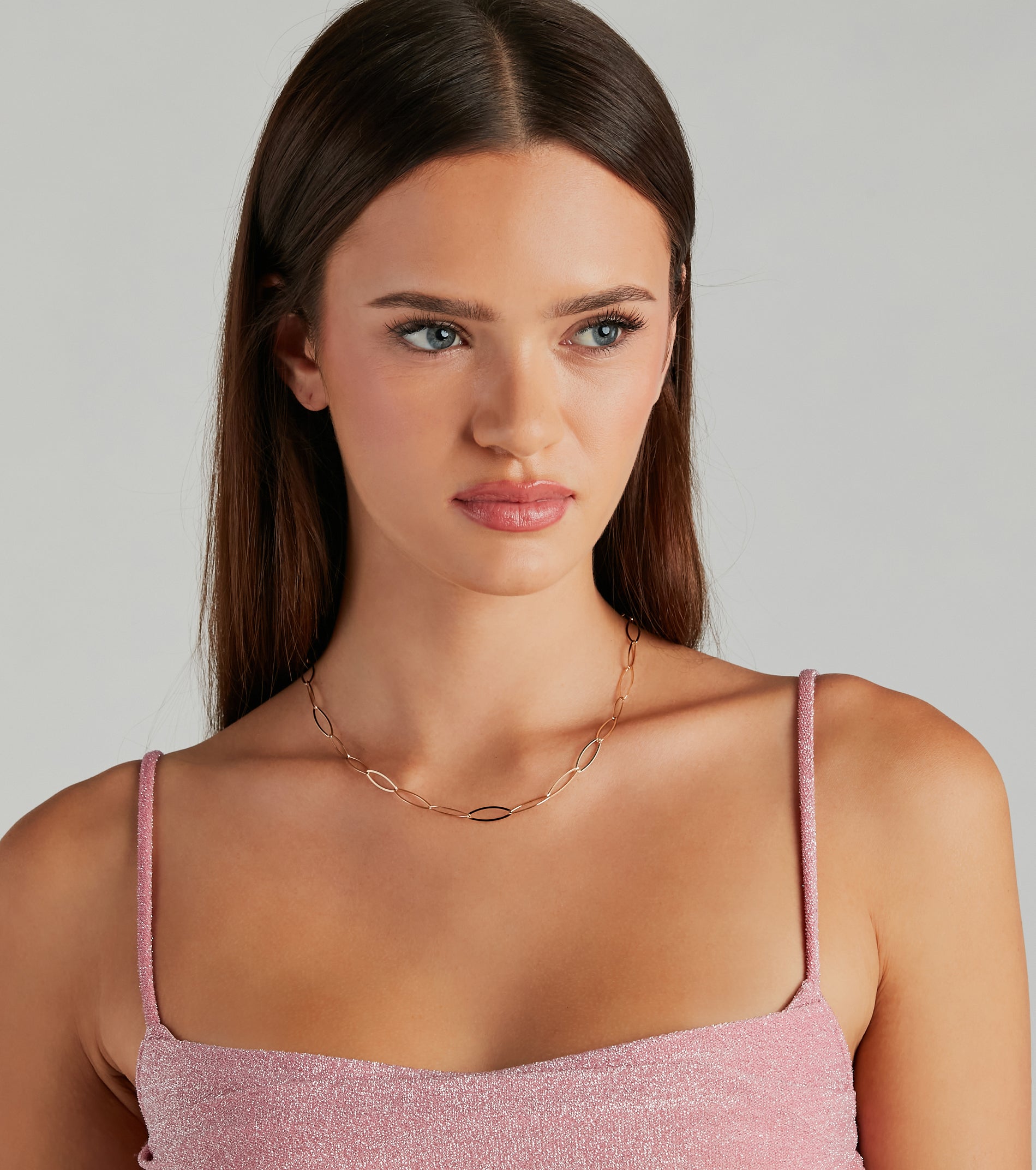 Classic And Sleek Dainty Chain Choker Necklace - Image 2