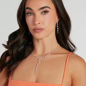 Found Something Glam Necklace And Earrings Set