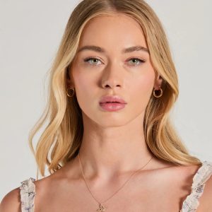 Dainty Cubic Zirconia Butterfly Charm Necklace