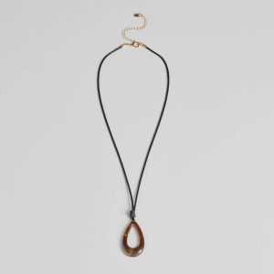 Eclectic Charm Teardrop Stone Necklace