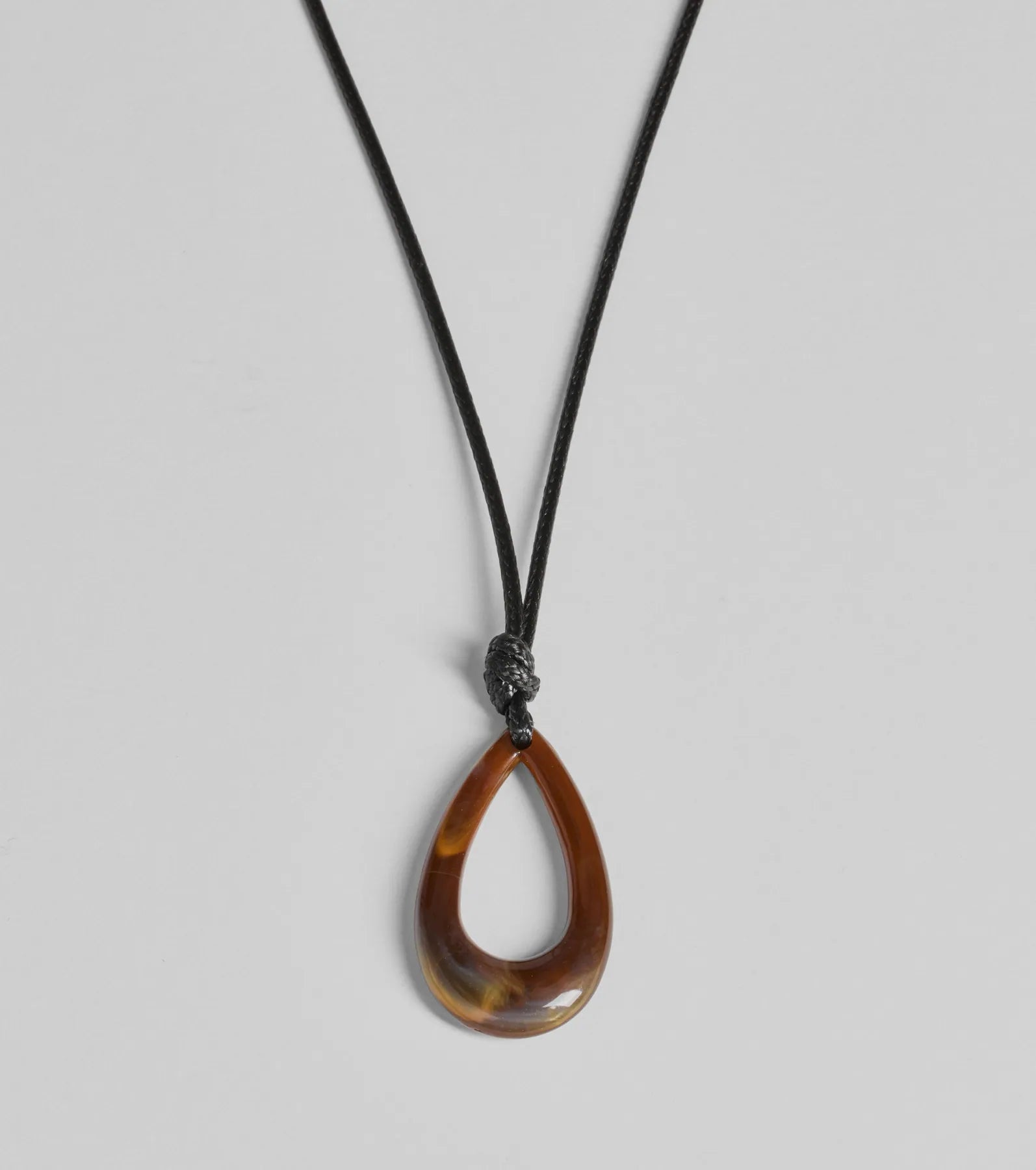Eclectic Charm Teardrop Stone Necklace - Image 2