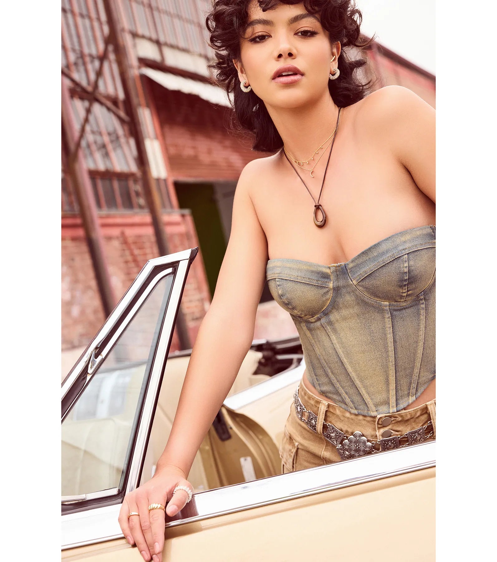 Eclectic Charm Teardrop Stone Necklace - Image 3