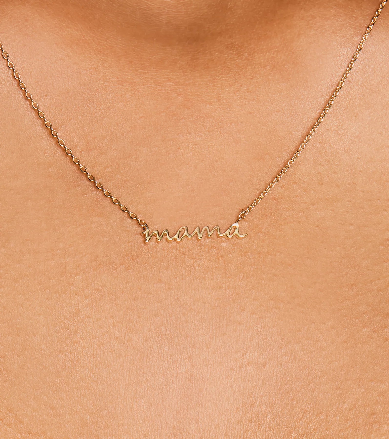 Mama Charm Dainty Chain Necklace - Image 2