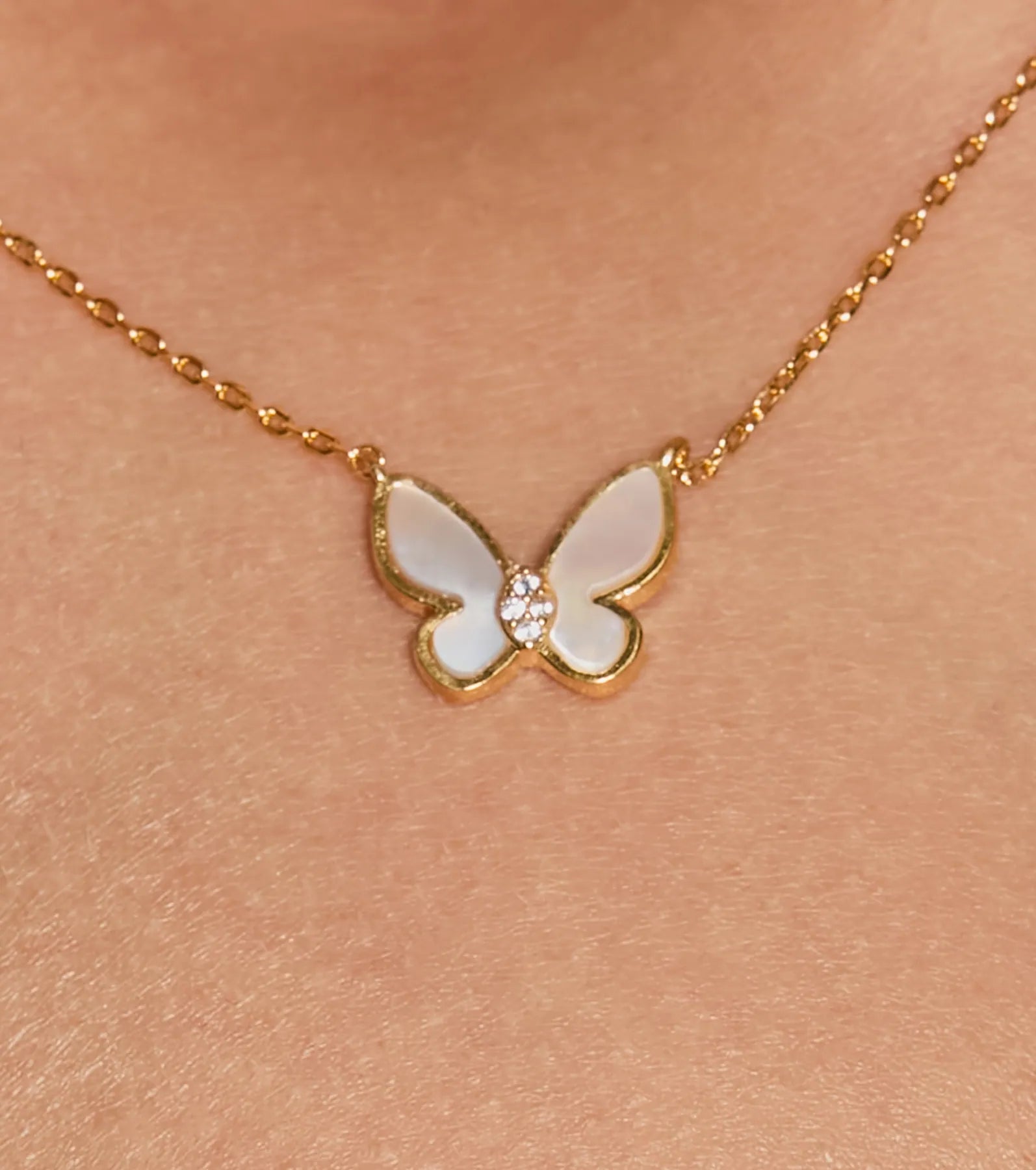 Striking Charm Butterfly Necklace - Image 2