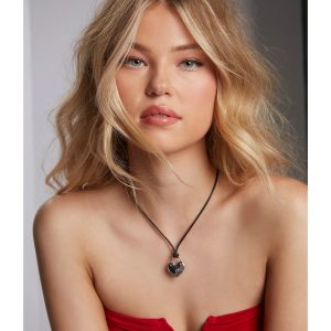 Lock In The Love Heart Charm Layered Necklace