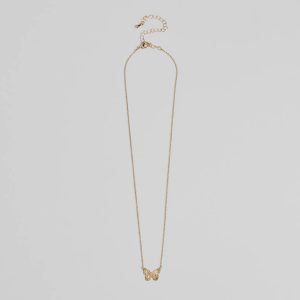 Social Butterfly Charm Necklace