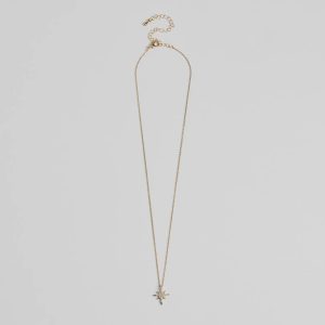 Burst With Beauty Rhinestone Star Necklace