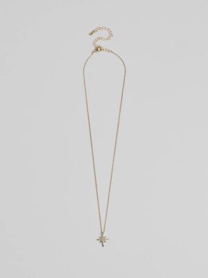 Burst With Beauty Rhinestone Star Necklace