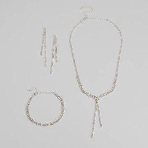 Sweet Glamour Rhinestone Jewelry Set