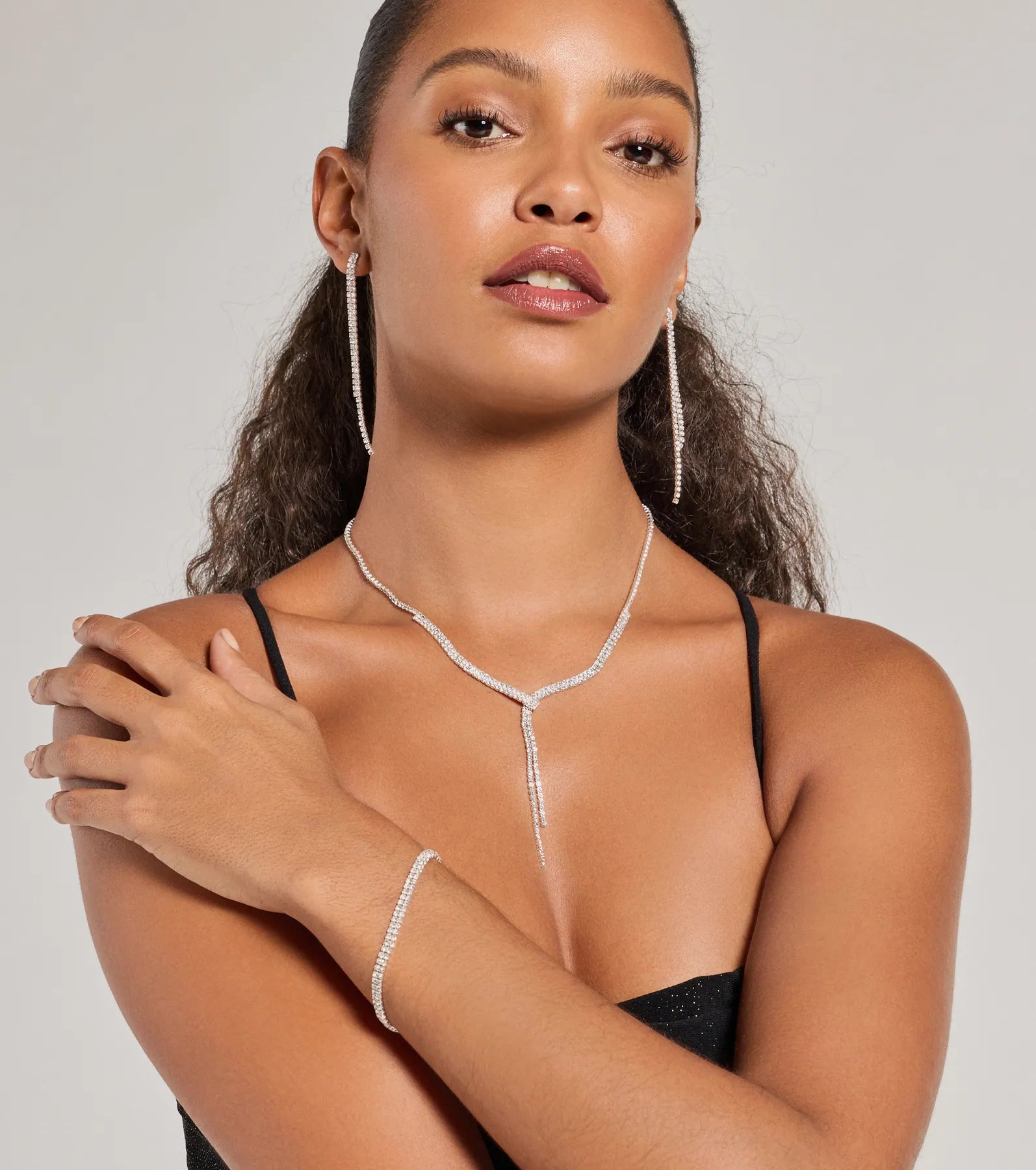 Sweet Glamour Rhinestone Jewelry Set - Image 3