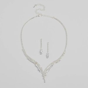 Beauty Perfection Necklace And Earrings Set